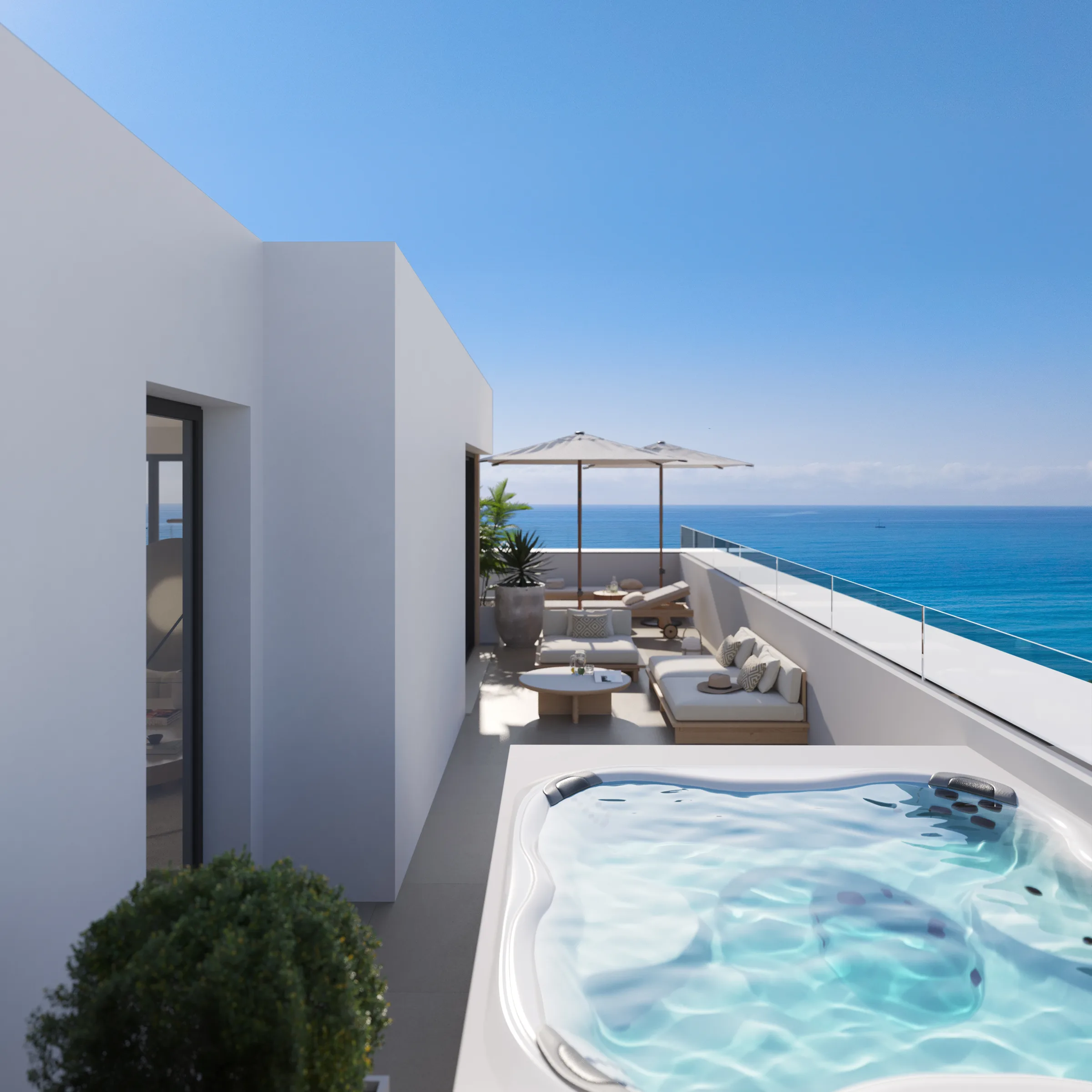 Torre Biznaga, Sky Villa Penthouse with Jacuzzi Terrace, Carvajal
